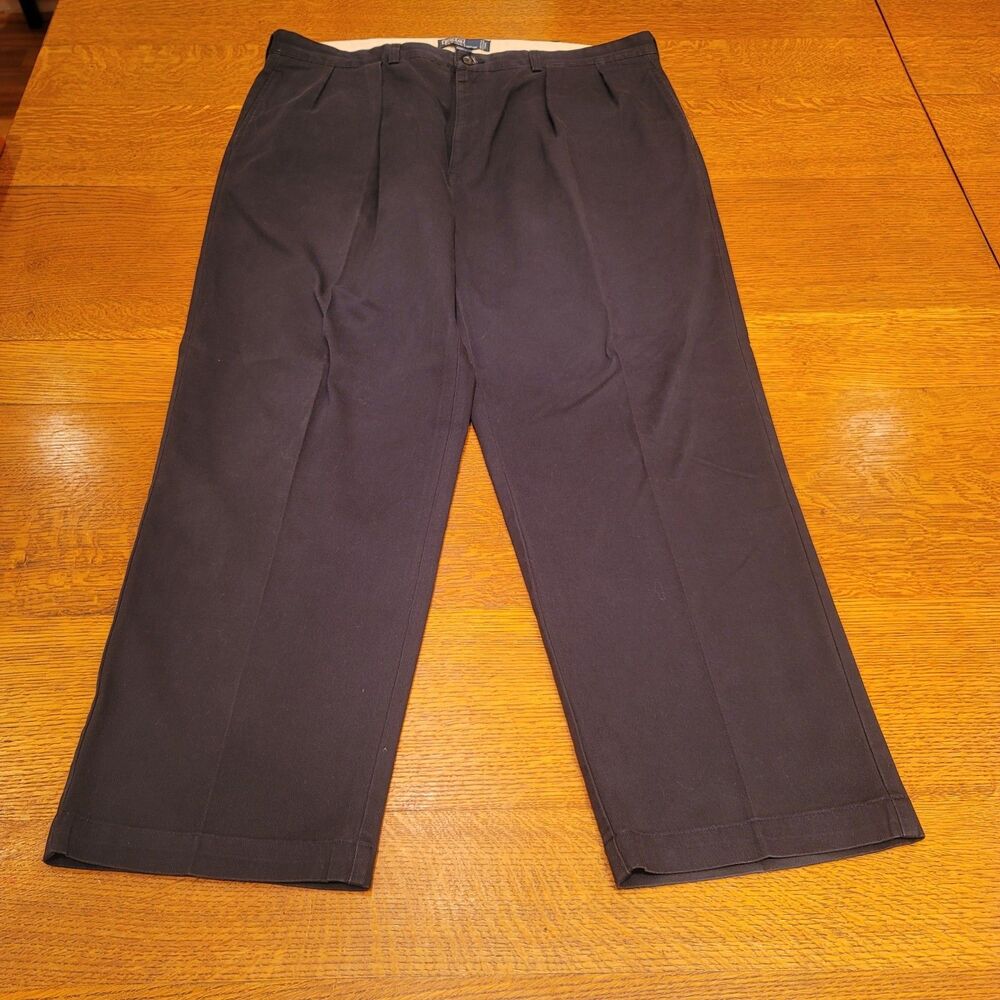 Polo Ralph Lauren Andrew Pants Navy MensDouble Pleated 100% Cotton 40x30